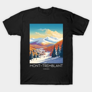 A Pop Art Travel Print of Mont Tremblant - Canada T-Shirt